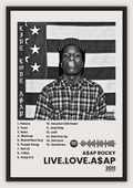 A$AP ROCKY - LIVE.LOVE.A$AP / Постер Spotify формата А4