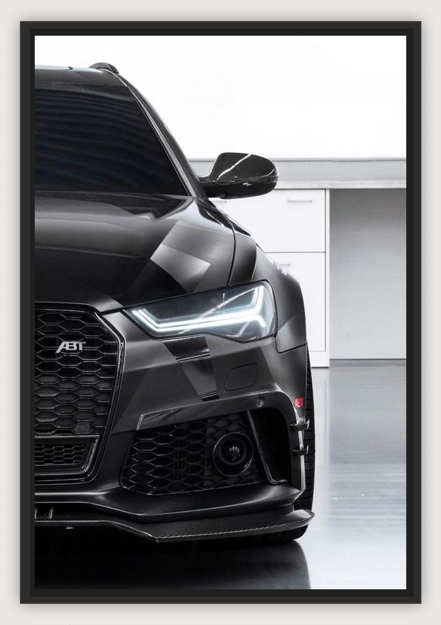 Audi RS6 Poster – LED Headlight Edition (A3, 40 × 30 cm)