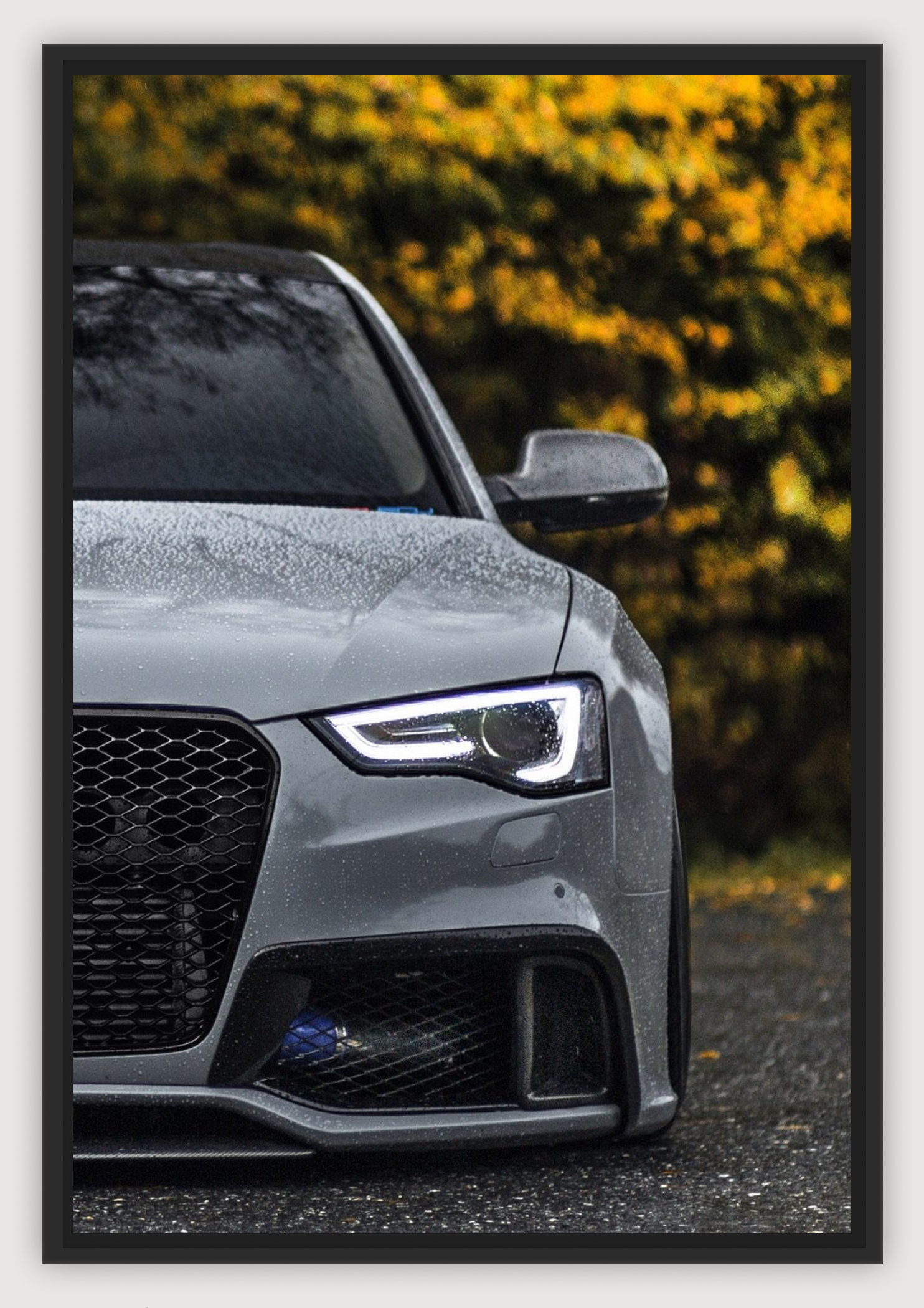 Audi RS5 Poster – LED Headlight Edition (A3, 40 × 30 cm)