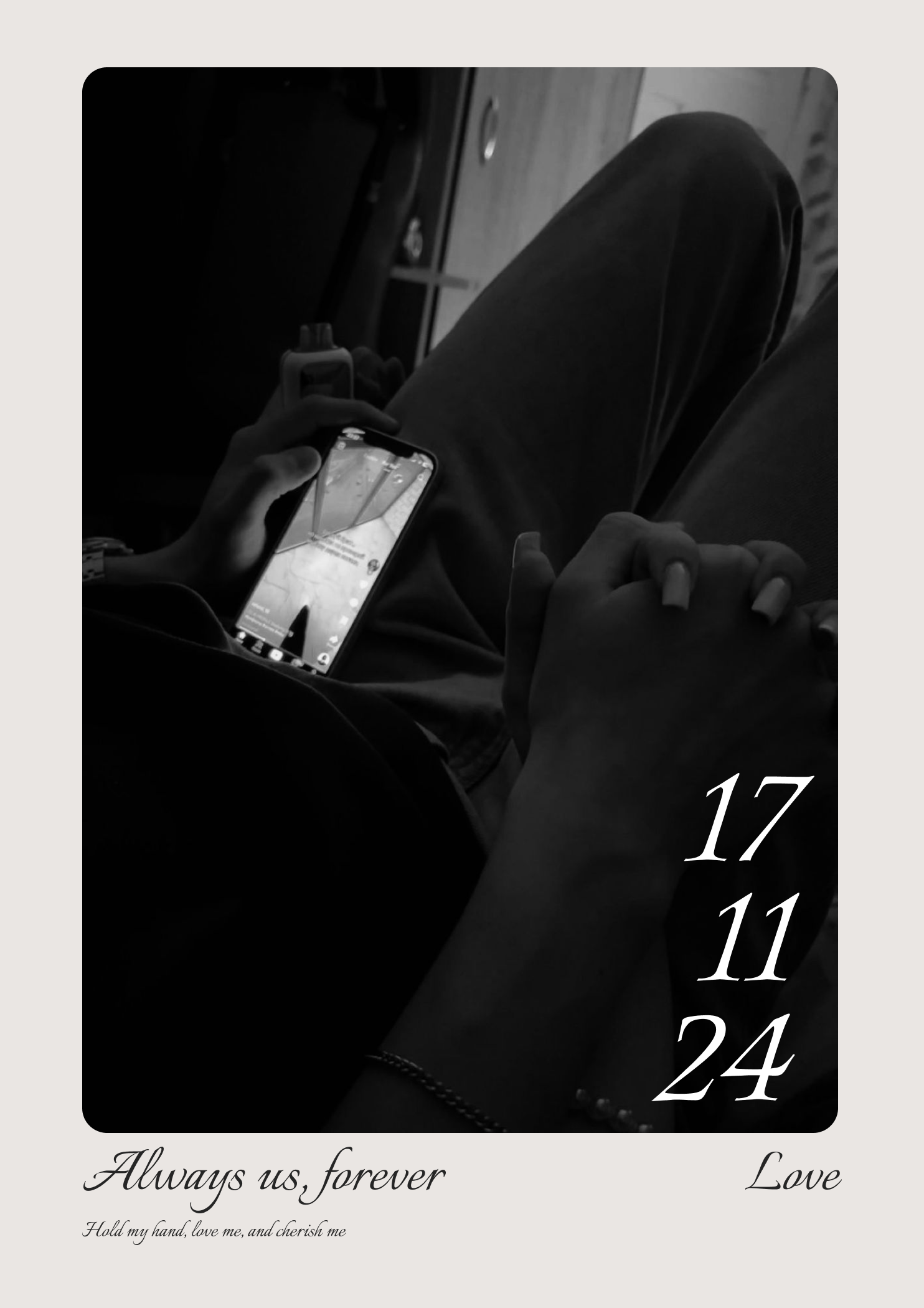 [YOUR IMAGE] VALENTINES LOVE POSTER / A5,A4,A3, TYPE 8