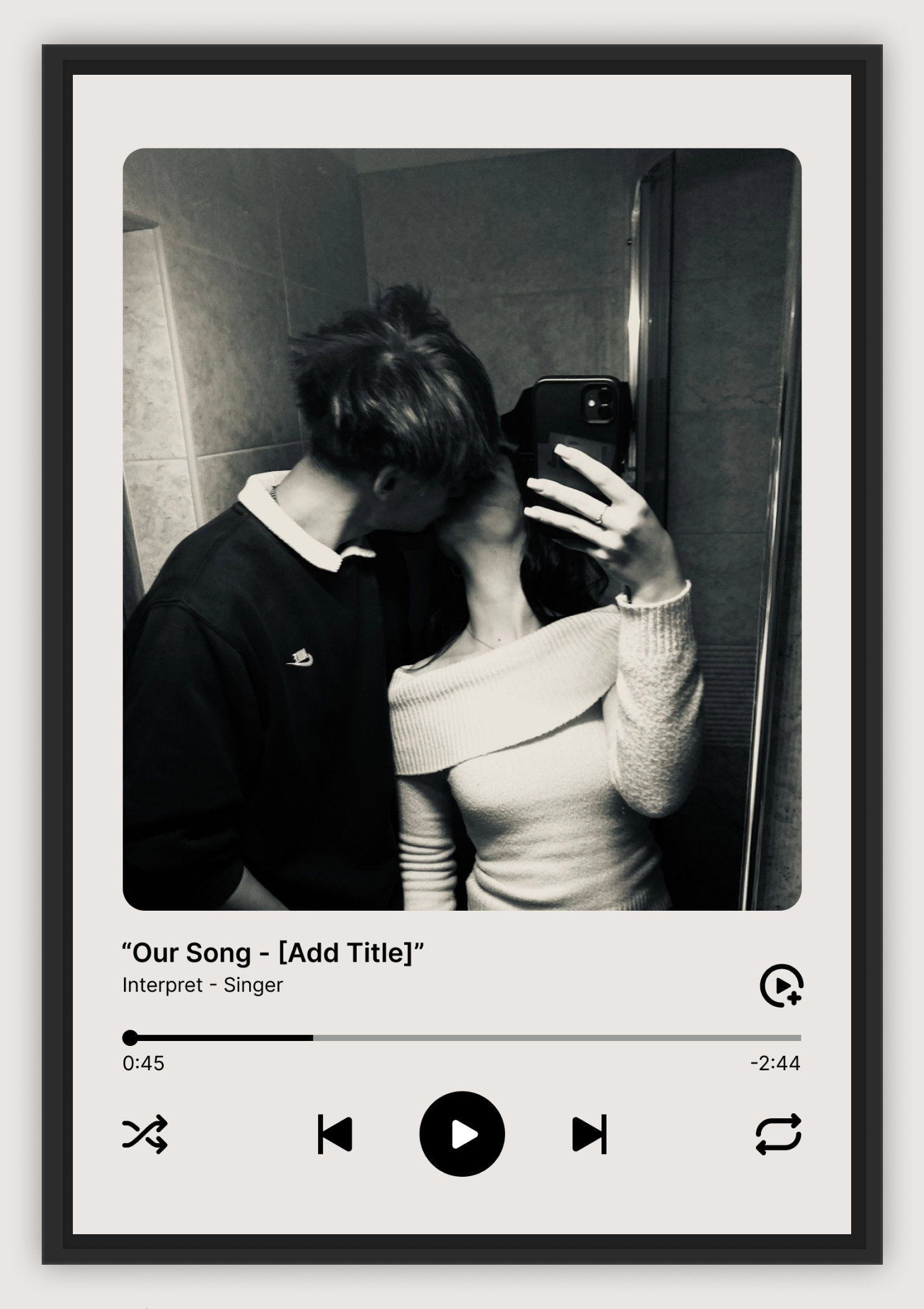 [YOUR IMAGE] VALENTINES LOVE POSTER / A5,A4,A3, TYPE 7