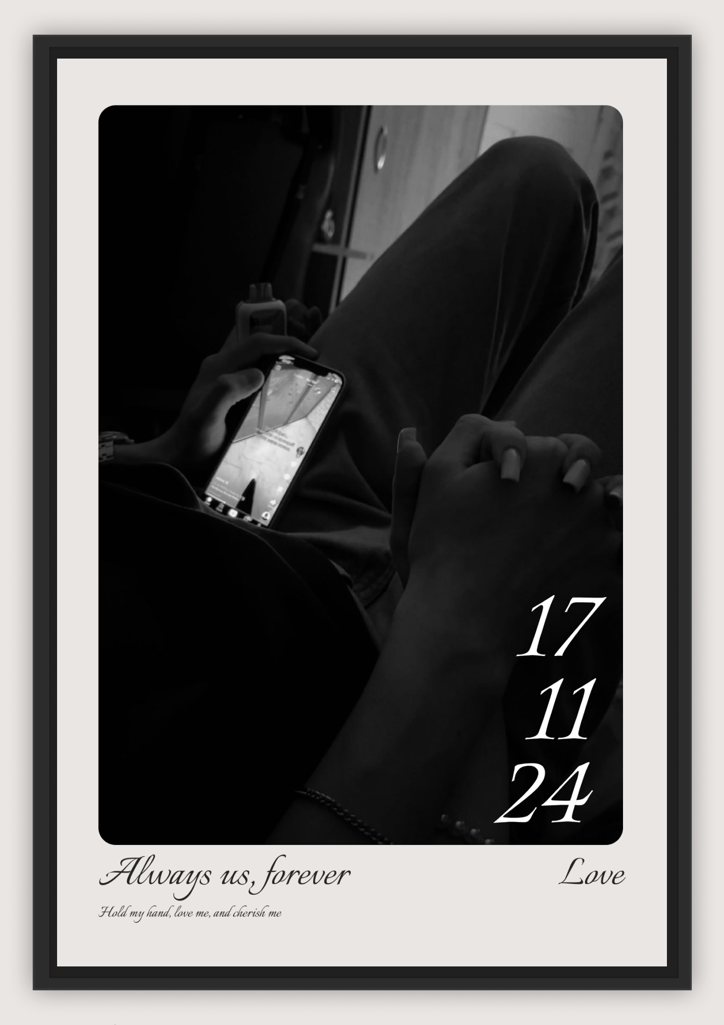 [YOUR IMAGE] VALENTINES LOVE POSTER / A5,A4,A3, TYPE 8