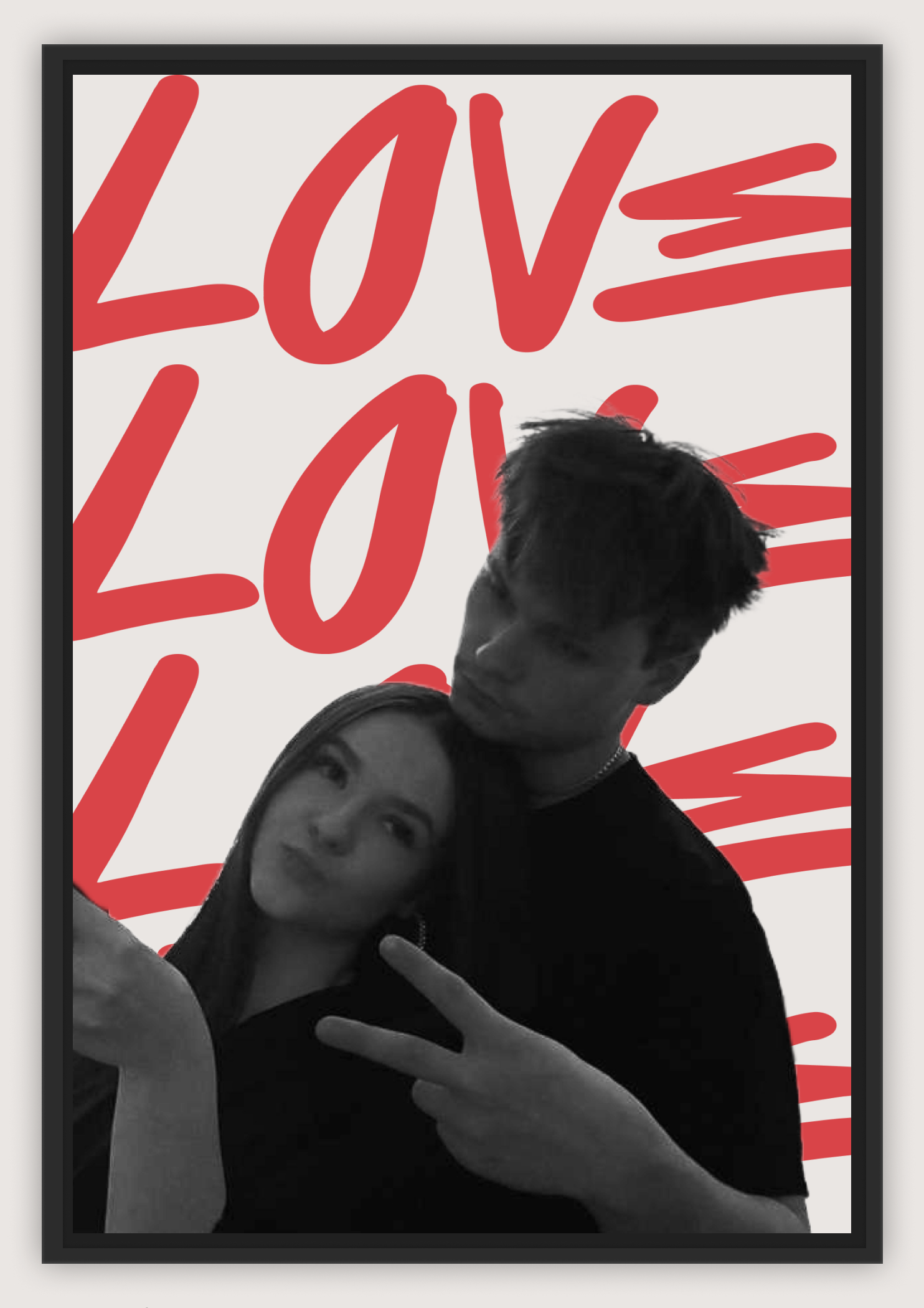 [YOUR IMAGE] VALENTINES LOVE POSTER / A5,A4,A3, TYPE 9