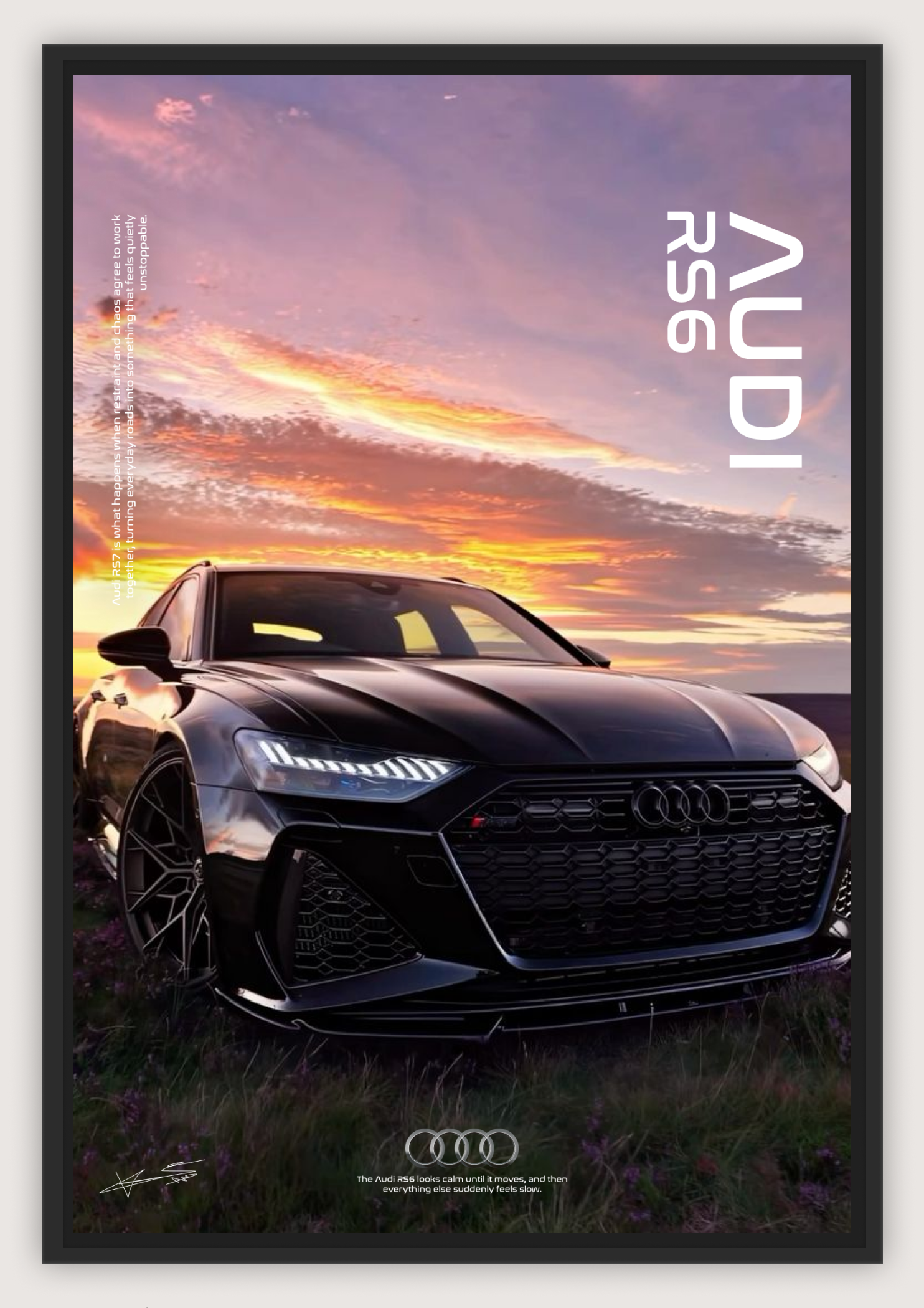 AUDI RS6 POSTER / A4 SIZED