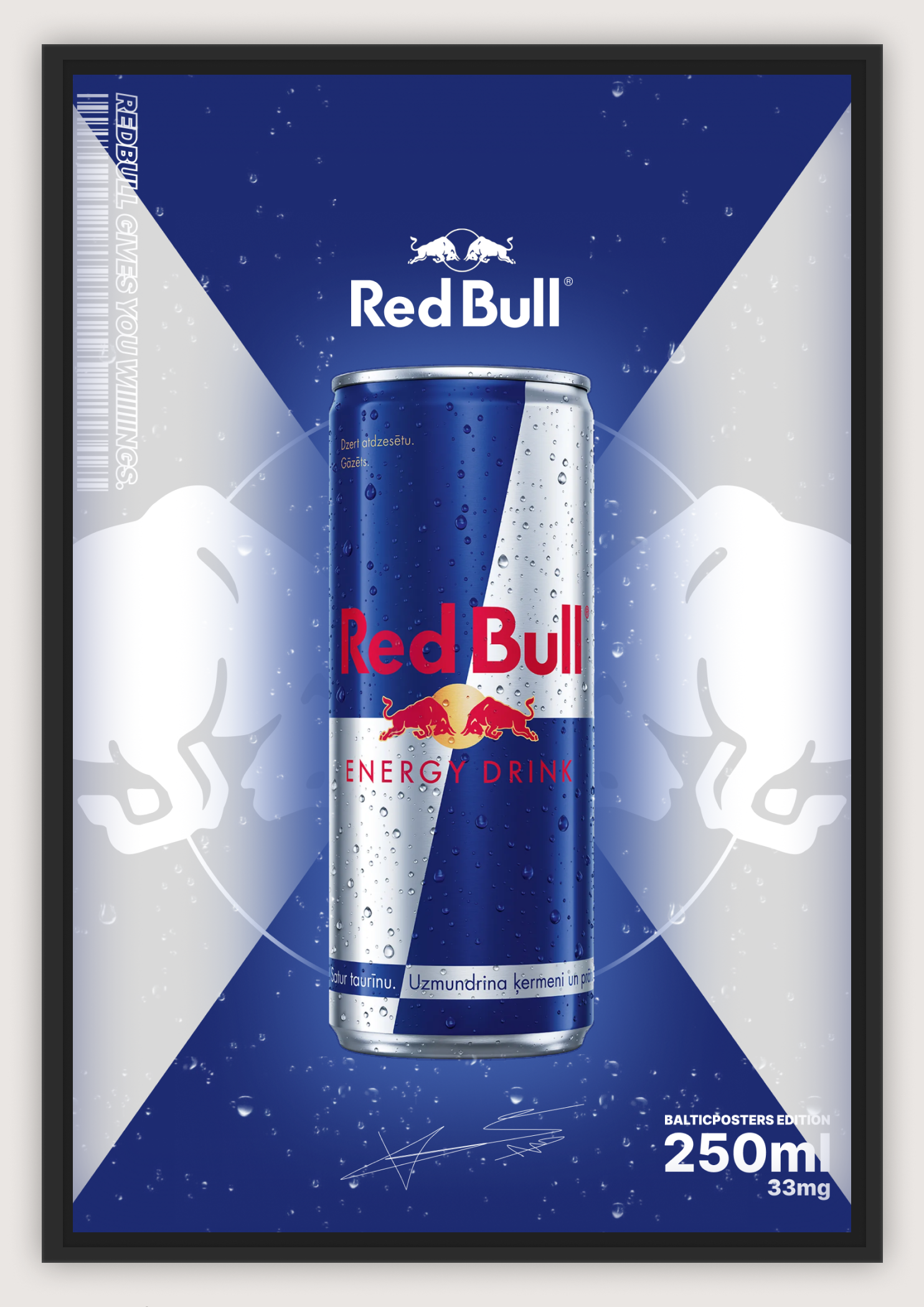 REDBULL POSTER, CLASSIC, A4