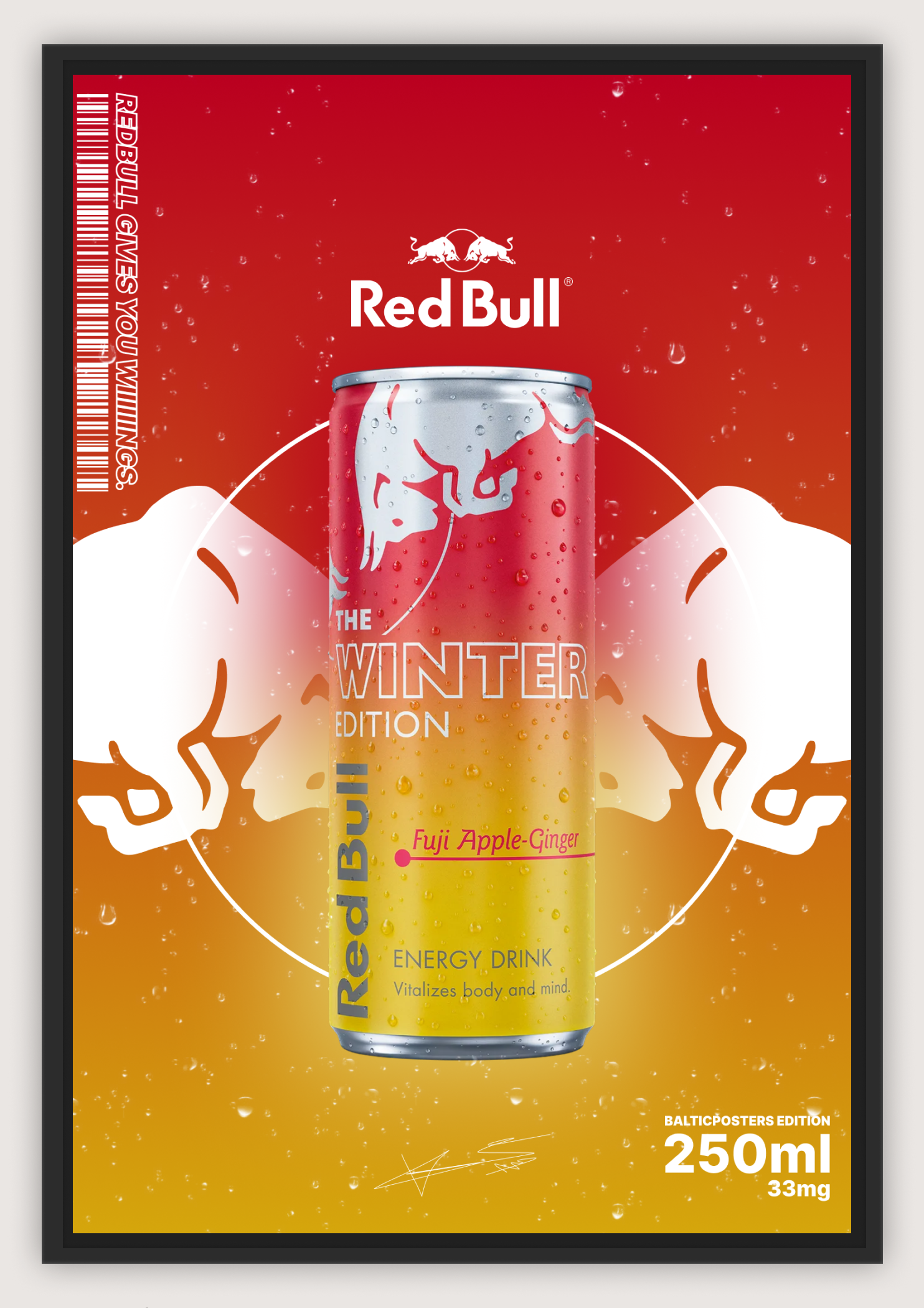 REDBULL POSTER, WINTER GINGER EDITION, A4