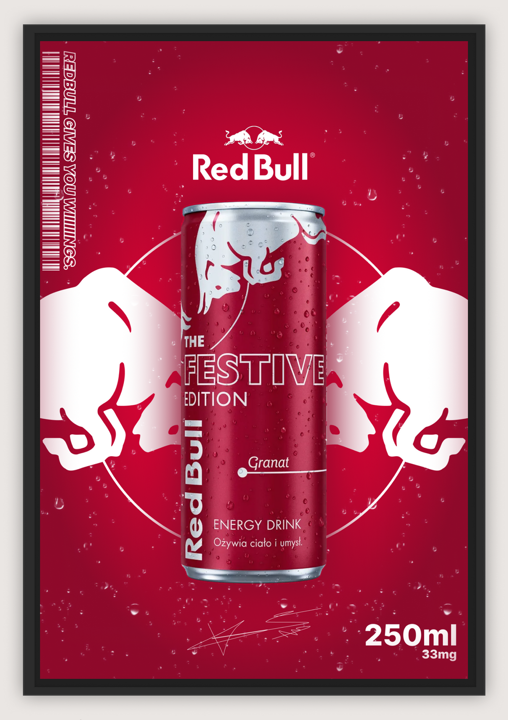 REDBULL POSTER, FESTIVE EDITION, A4