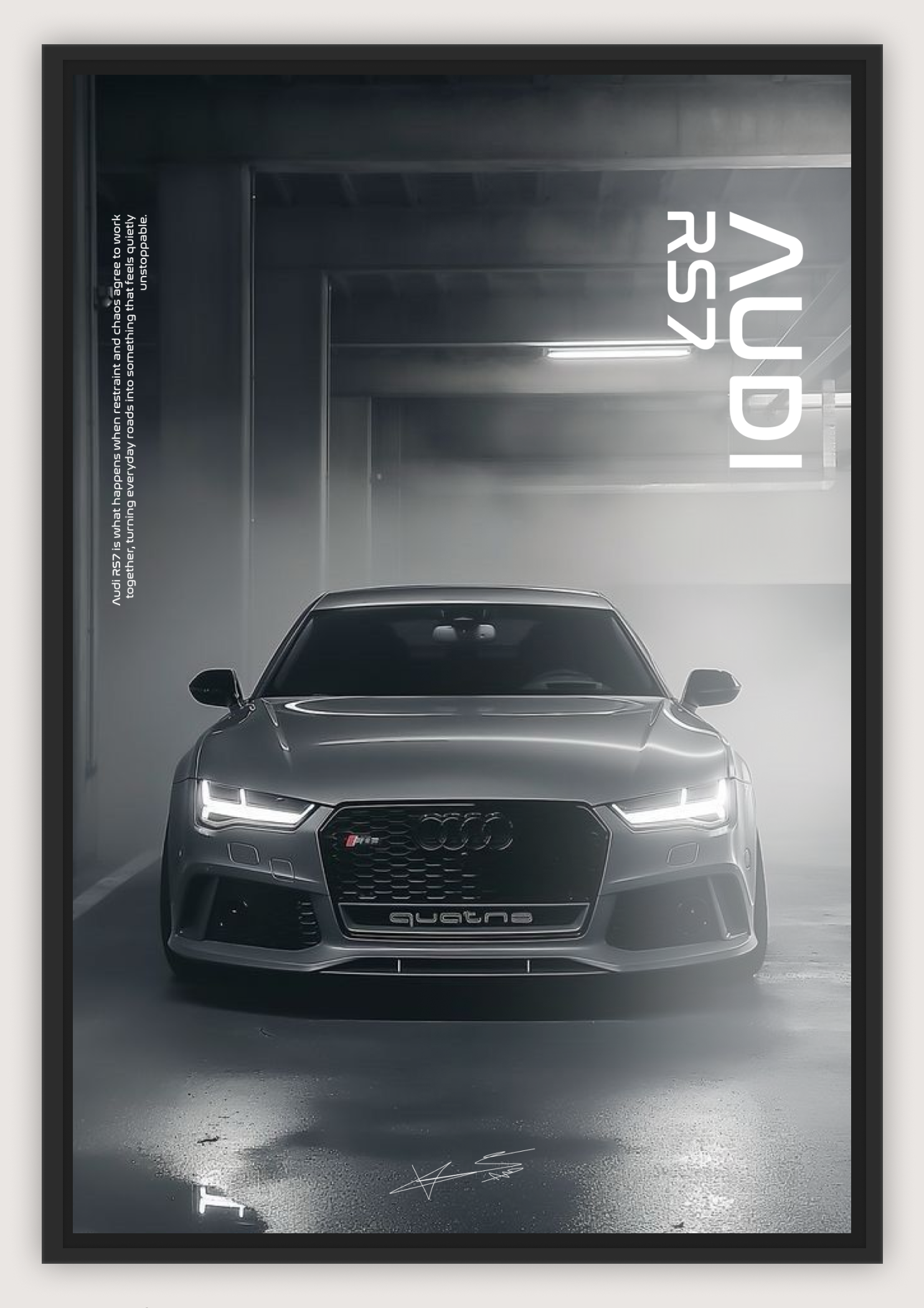 AUDI RS7 POSTER / A4 SIZED