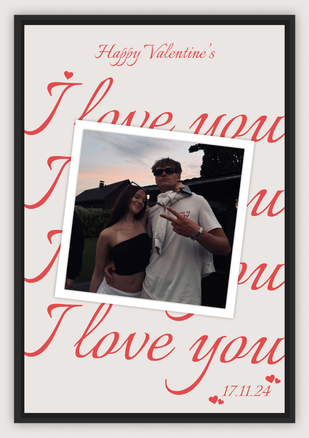 [YOUR IMAGE] VALENTINES LOVE POSTER / A5,A4,A3 TYPE 3