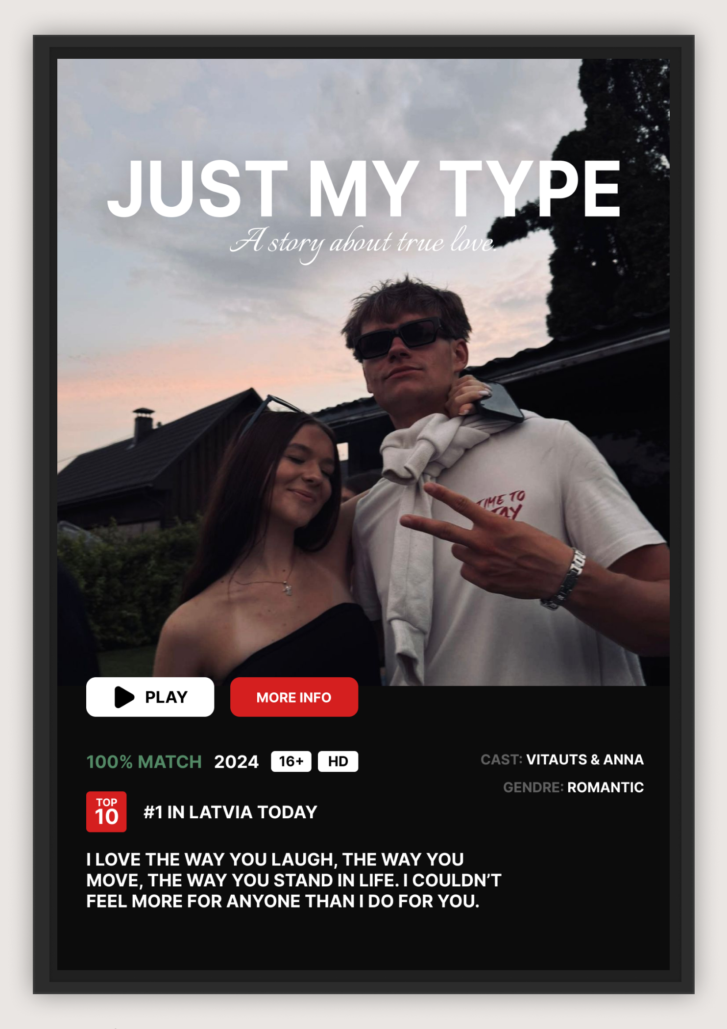 [YOUR IMAGE] VALENTINES LOVE POSTER / A5,A4,A3 TYPE 5