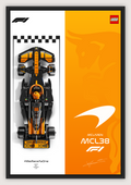 McLaren MCL38 – LEGO Speed Champions Display Poster