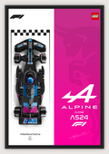 Alpine A524 – LEGO Speed ​​Champions displeja plakāts