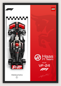 Haas VF-24 – LEGO Speed Champions Display Poster