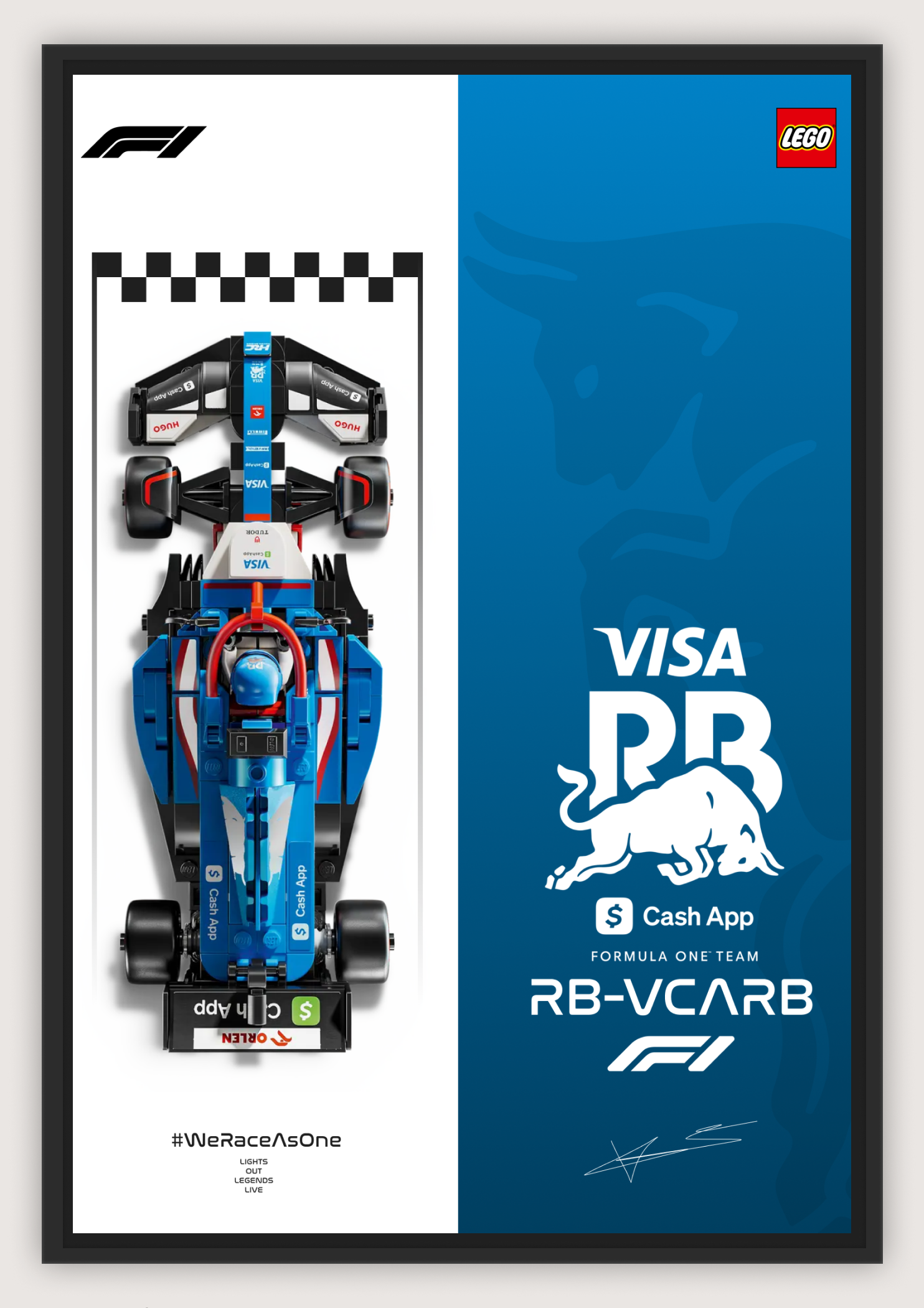 VCARB RB VCARB – LEGO Speed Champions Display Poster