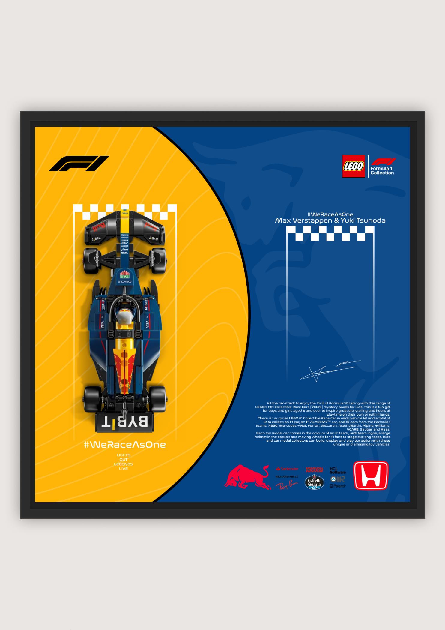 Red Bull Racing F1 – LEGO Minifigure Display Poster