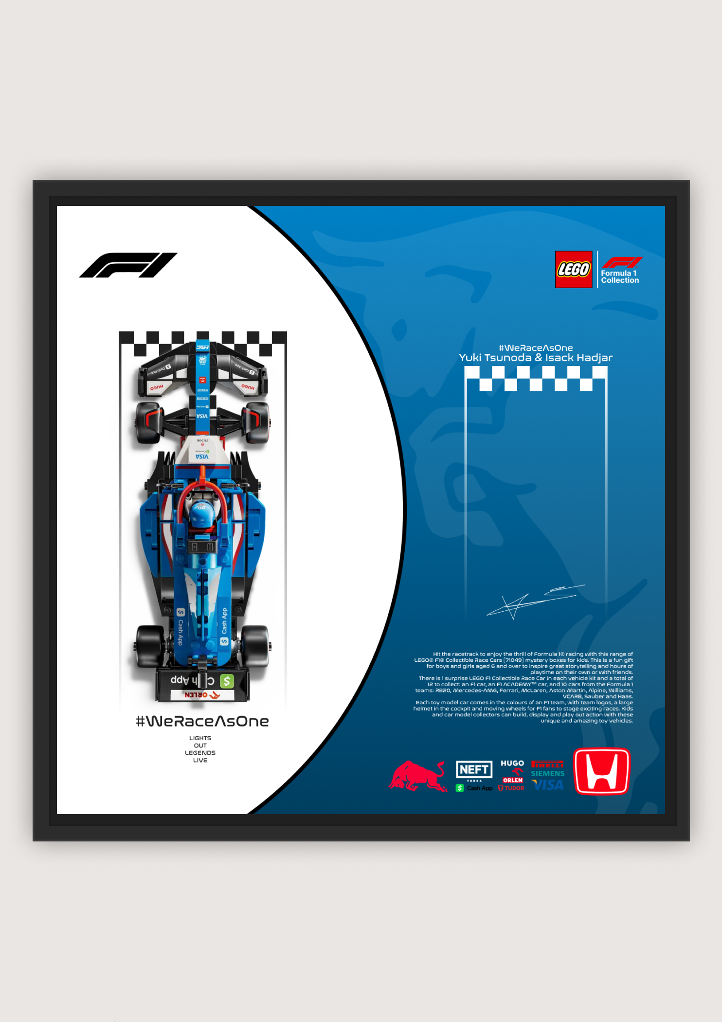 VCARB F1 – LEGO Minifigure Display Poster