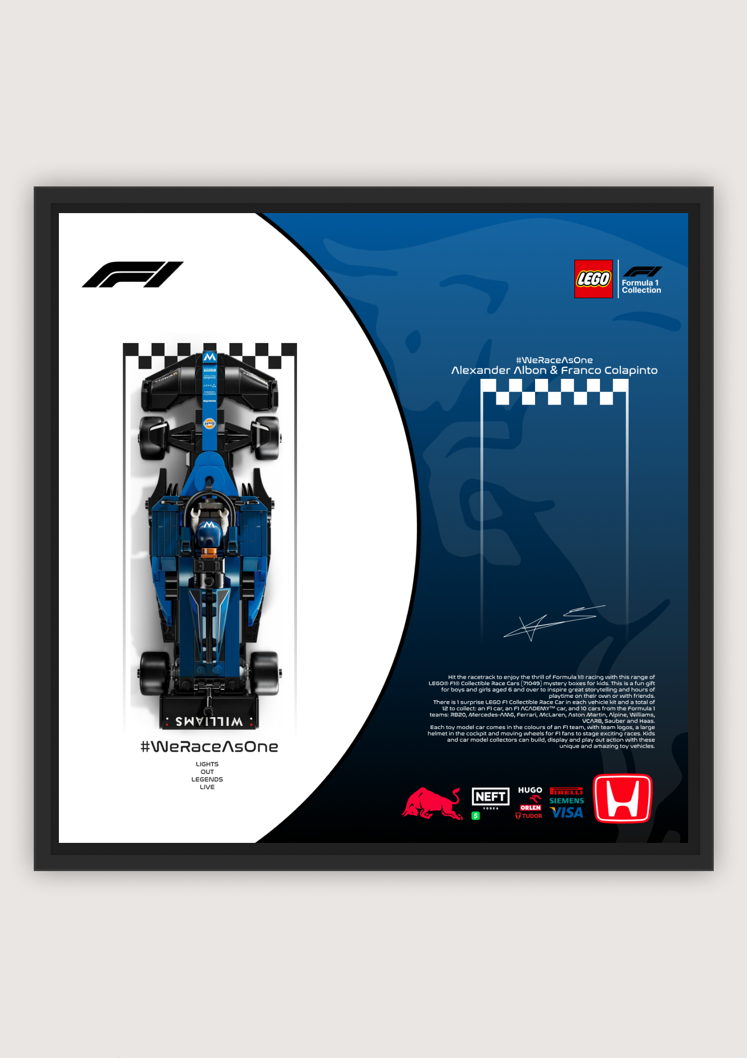 Williams Racing F1 – LEGO Minifigure Display Poster