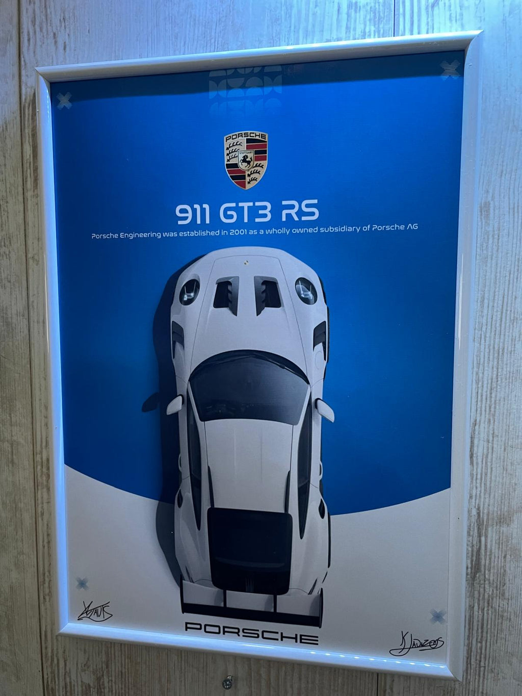 PORSCHE 911 GT3 PLAKĀTS / A4 IZMĒRS AR FOTOPAPĪRU