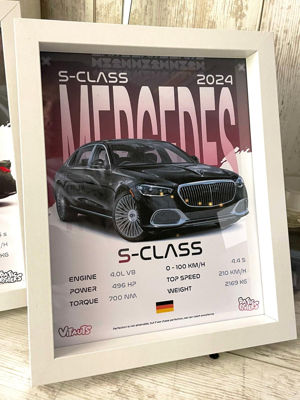 MERCEDES-BENZ S-CLASS 2024 POSTER / A4 SIZED WITH PHOTOPAPER
