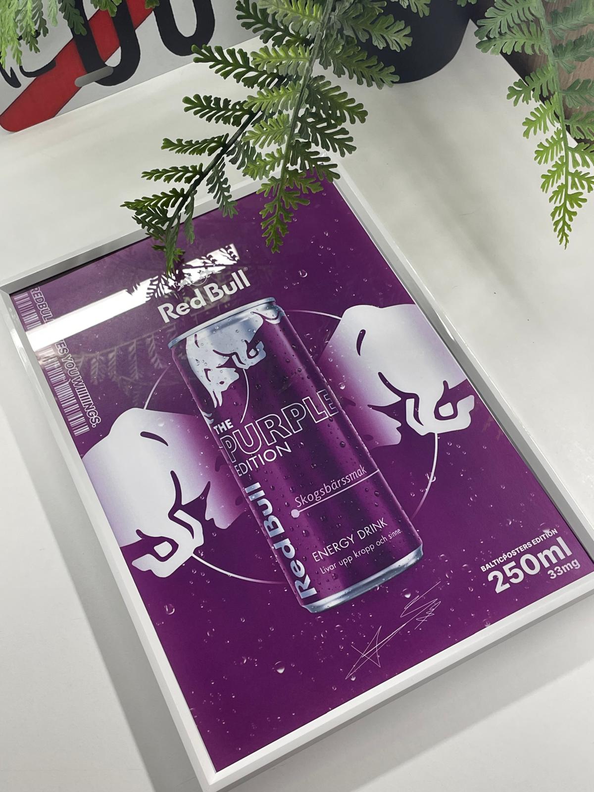 REDBULL POSTER, PURPLE EDITION, A4