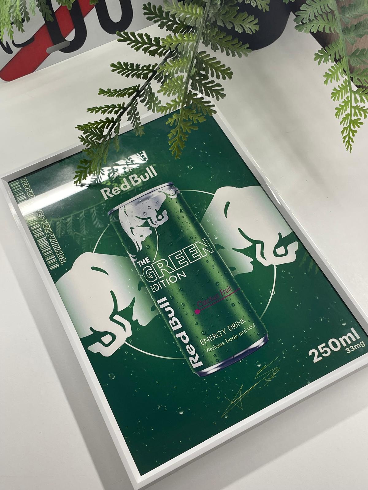 REDBULL POSTER, GREEN EDITION, A4